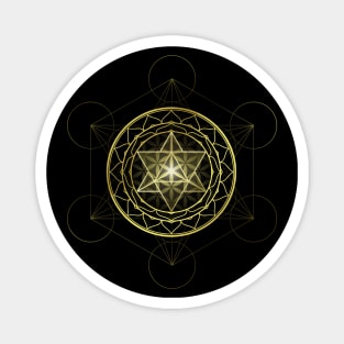 Merkaba Star Mandala Sacred Geometry Magnet